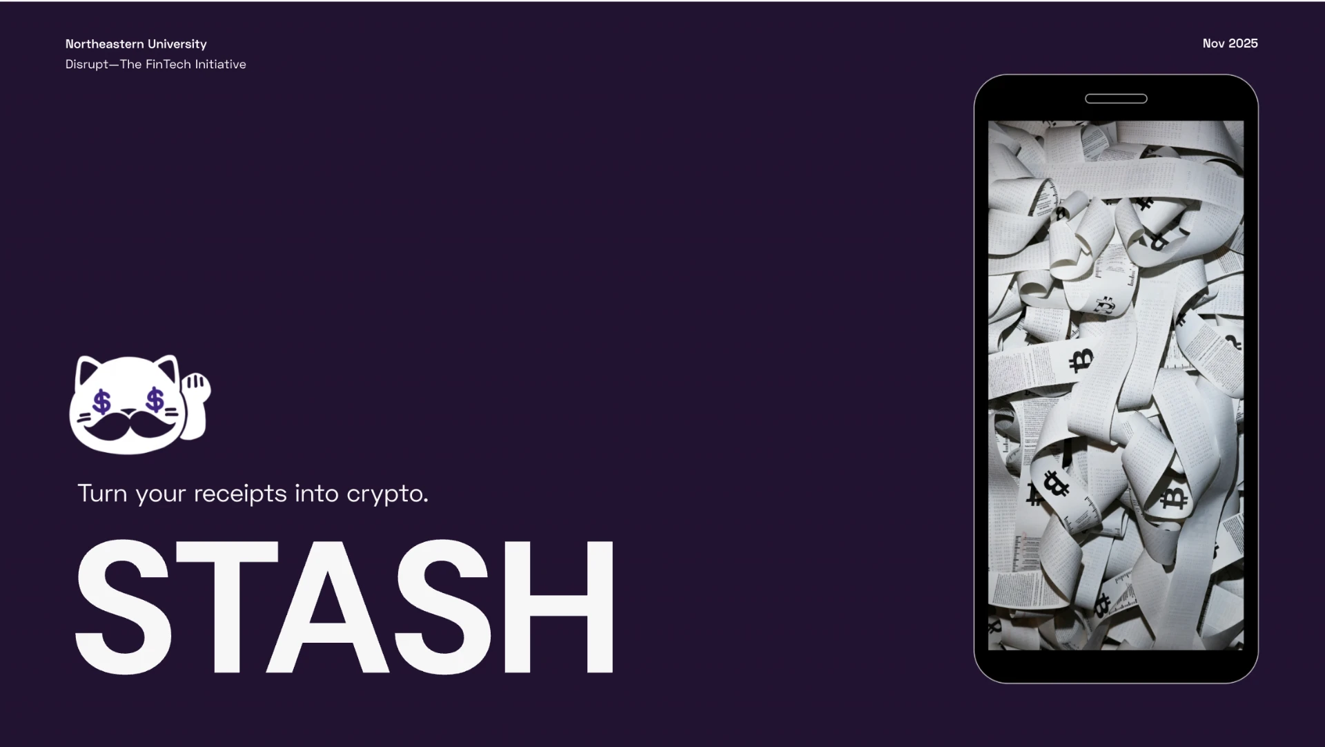 Stash: turn your receipts into crypto